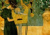 Gustav Klimt The Music (gold foil) painting